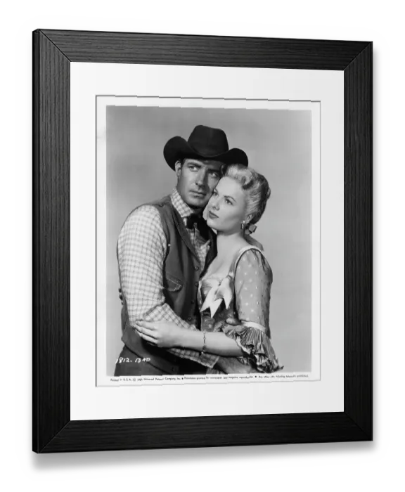 Framed Print : Jock Mahoney And Martha Hyer In Showdown At Abilene Framed Print : Jock Mahoney And Martha Hyer In Showdown At Abilene