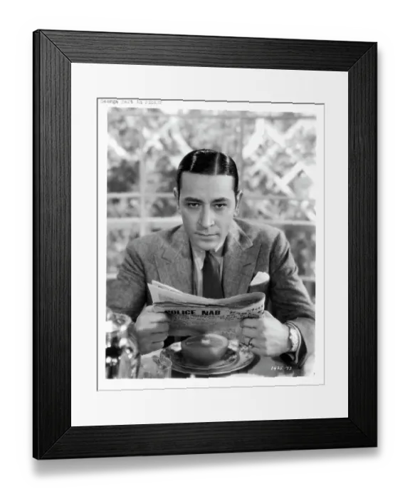 Framed Print : George Raft In Pick-Up Framed Print : George Raft In Pick-Up
