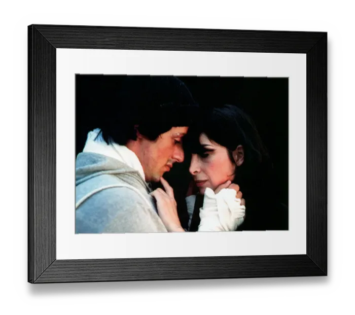 Framed Print : Sylvester Stallone And Talia Shire In Rocky Framed Print : Sylvester Stallone And Talia Shire In Rocky