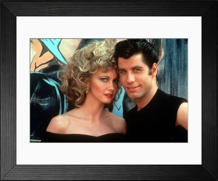 Framed Print : Olivia Newton John And John Travolta In Grease Framed Print : Olivia Newton John And John Travolta In Grease