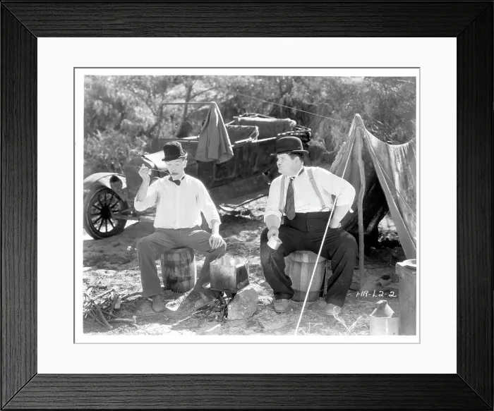 Framed Print : Stan Laurel And Oliver Hardy In One Good Turn