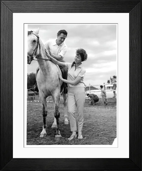 Framed Print : Richard Todd And Anne Aubrey In The Hellions Framed Print : Richard Todd And Anne Aubrey In The Hellions
