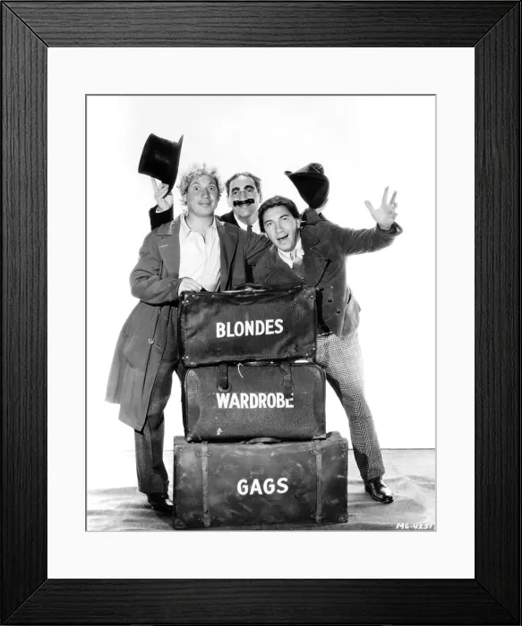 Framed Print : The Marx Brothers In Go West Framed Print : The Marx Brothers In Go West