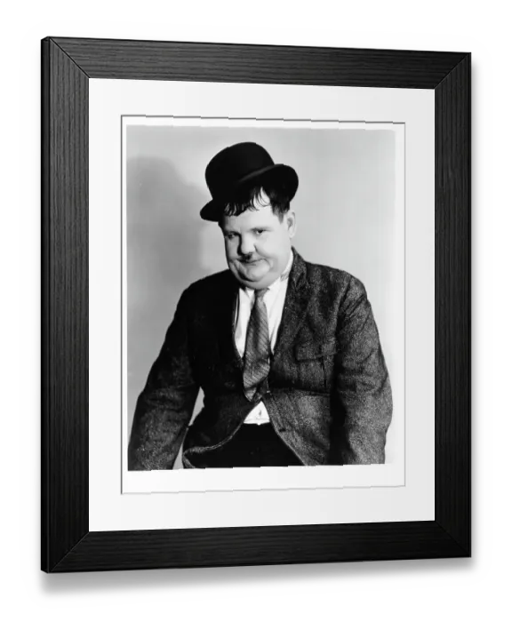 Framed Print : Oliver Hardy Framed Print : Oliver Hardy