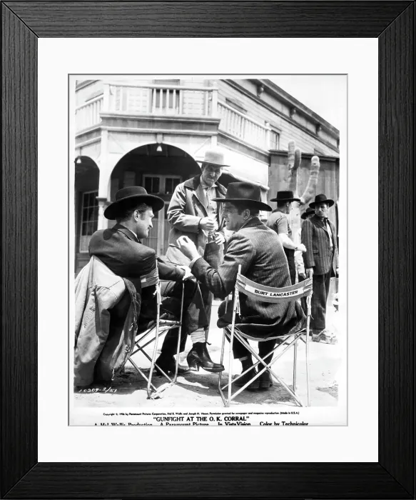 Framed Print : Burt Lancaster And Kirk Douglas In Gunfight At The O.K. Corral Framed Print : Burt Lancaster And Kirk Douglas In Gunfight At The O.K. Corral