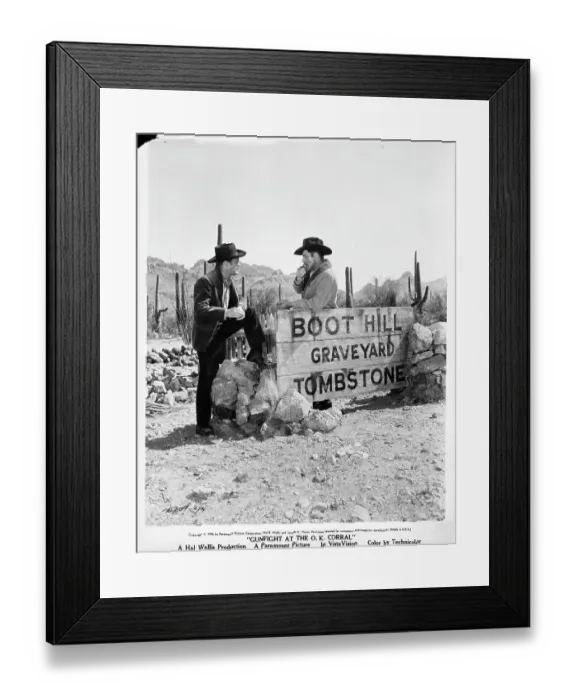 Framed Print : Kirk Douglas And Burt Lancaster In Gunfight At The O.K. Corral Framed Print : Kirk Douglas And Burt Lancaster In Gunfight At The O.K. Corral