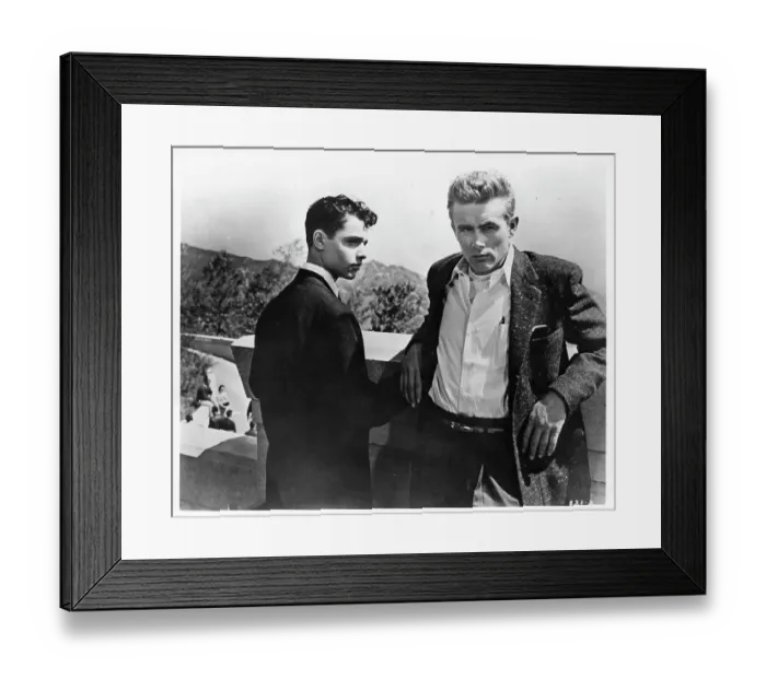 Framed Print : Sal Mineo And James Dean In Rebel Without A Cause Framed Print : Sal Mineo And James Dean In Rebel Without A Cause