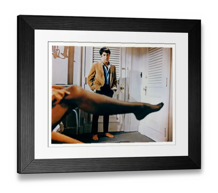 Framed Print : Anne Bancroft And Dustin Hoffman In The Graduate Framed Print : Anne Bancroft And Dustin Hoffman In The Graduate