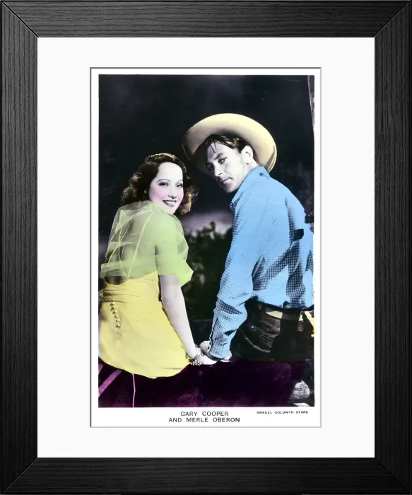 Framed Print : Merle Oberon And Gary Cooper In The Cowboy And The Lady Framed Print : Merle Oberon And Gary Cooper In The Cowboy And The Lady