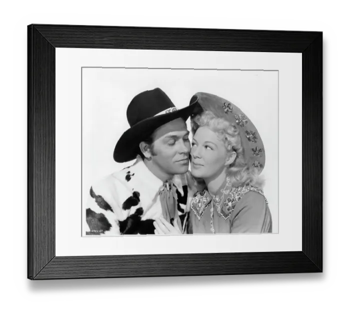 Framed Print : Howard Keel And Betty Hutton In Annie Get Your Gun Framed Print : Howard Keel And Betty Hutton In Annie Get Your Gun
