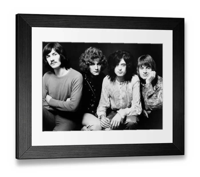 Framed Print : Led Zeppelin Portrait Framed Print : Led Zeppelin Portrait