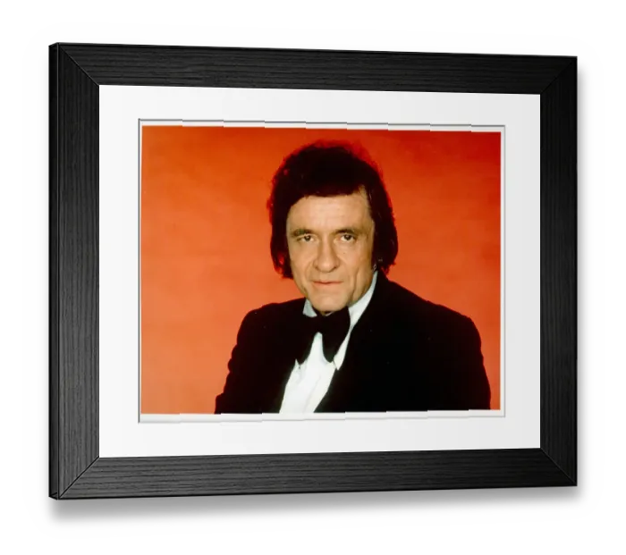 Framed Print : Johnny Cash Portrait