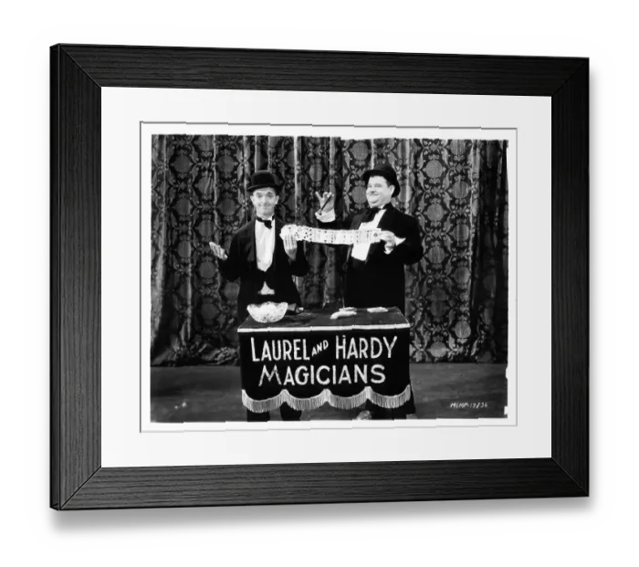 Framed Print : Stan Laurel And Oliver Hardy In Hollywood Revue Of 1929 Framed Print : Stan Laurel And Oliver Hardy In Hollywood Revue Of 1929