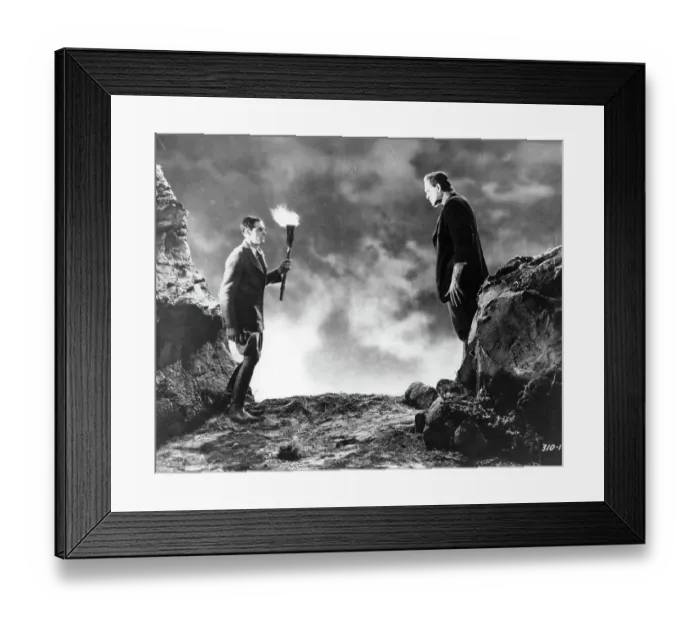 Framed Print : Colin Clive And Boris Karloff In Frankenstein Framed Print : Colin Clive And Boris Karloff In Frankenstein