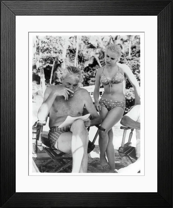 Framed Print : John Huston And Sue Lyon In The Night Of The Iguana Framed Print : John Huston And Sue Lyon In The Night Of The Iguana