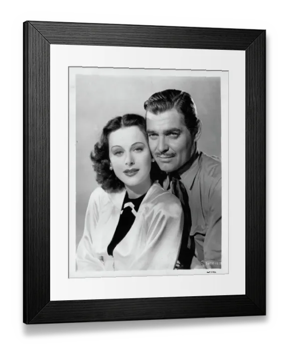 Framed Print : Hedy Lamarr And Clark Gable In Boom Town