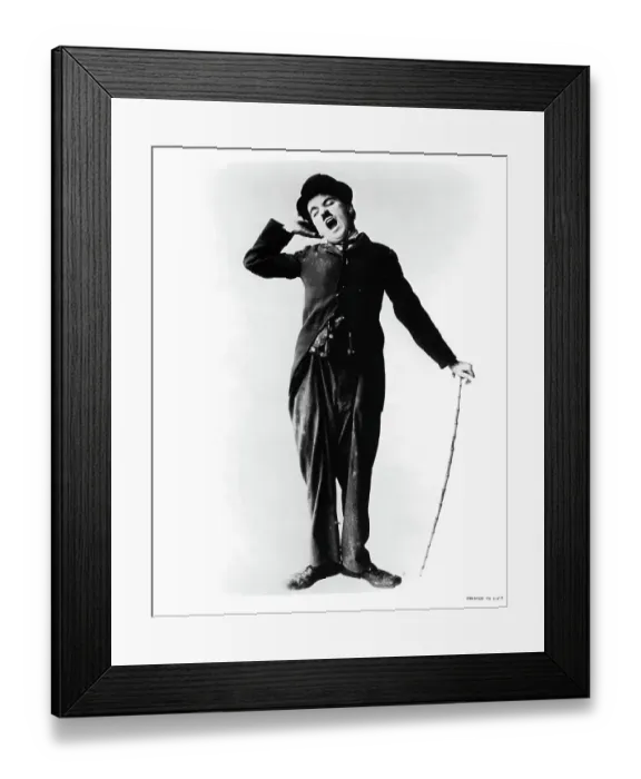 Framed Print : Charles Chaplin Framed Print : Charles Chaplin