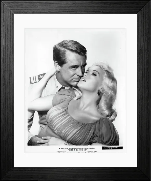 Framed Print : Cary Grant And Jayne Mansfield In Kiss Them for Me Framed Print : Cary Grant And Jayne Mansfield In Kiss Them for Me