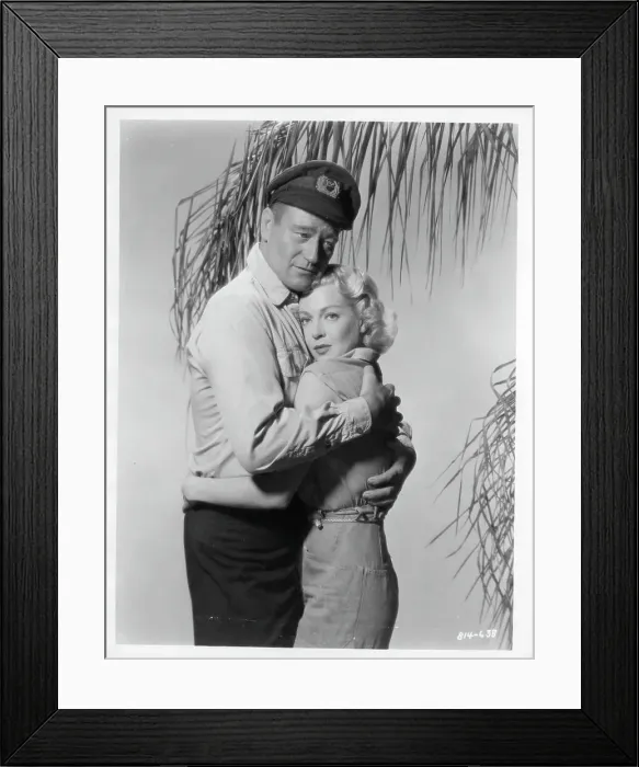 Framed Print : John Wayne And Lana Turner In The Sea Chase Framed Print : John Wayne And Lana Turner In The Sea Chase