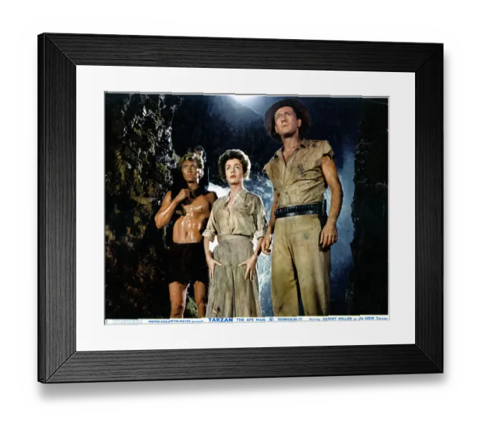 Framed Print : Denny Miller And Joanna Barnes In Tarzan, The Ape Man Framed Print : Denny Miller And Joanna Barnes In Tarzan, The Ape Man