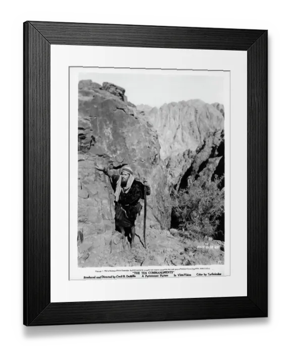 Framed Print : Charlton Heston In The Ten Commandments Framed Print : Charlton Heston In The Ten Commandments