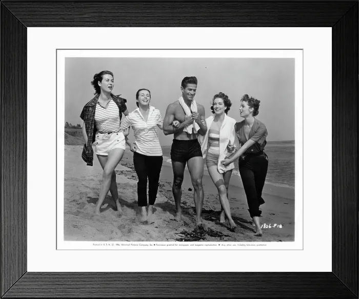Framed Print : George Nader In Four Girls In Town Framed Print : George Nader In Four Girls In Town