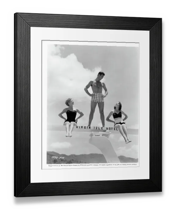 Framed Print : George Nader In Four Girls In Town Framed Print : George Nader In Four Girls In Town