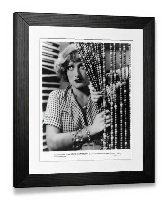 Framed Print : Joan Crawford In Rain Framed Print : Joan Crawford In Rain