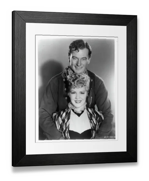Framed Print : John Wayne And Claire Trevor In Stagecoach Framed Print : John Wayne And Claire Trevor In Stagecoach