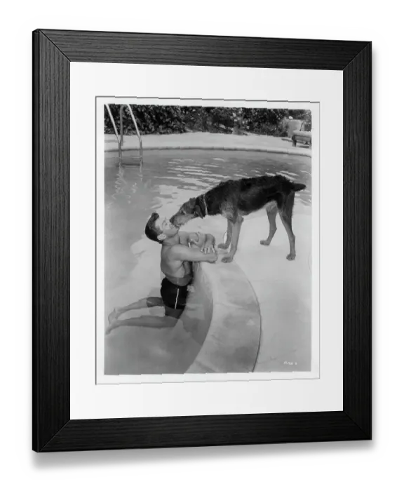 Framed Print : George Nader In Away All Boats Framed Print : George Nader In Away All Boats