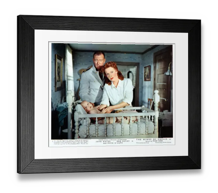 Framed Print : John Wayne And Maureen O'Hara In The Wings Of Eagles Framed Print : John Wayne And Maureen O'Hara In The Wings Of Eagles