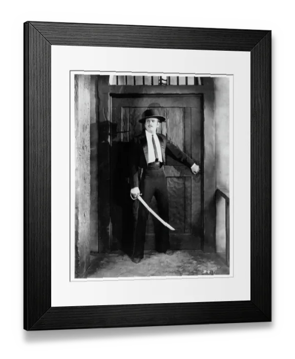 Framed Print : Douglas Fairbanks In Don Q. Son Of Zorro Framed Print : Douglas Fairbanks In Don Q. Son Of Zorro