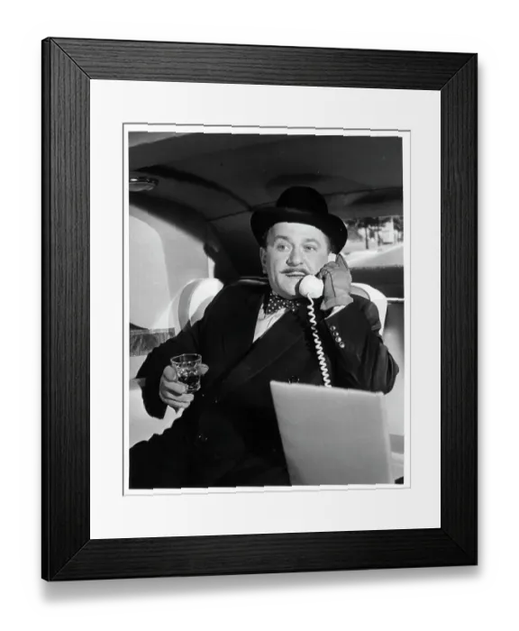 Framed Print : Martin Gabel In Hercule Poirot Framed Print : Martin Gabel In Hercule Poirot