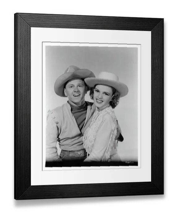 Framed Print : Mickey Rooney And Judy Garland In Girl Crazy Framed Print : Mickey Rooney And Judy Garland In Girl Crazy