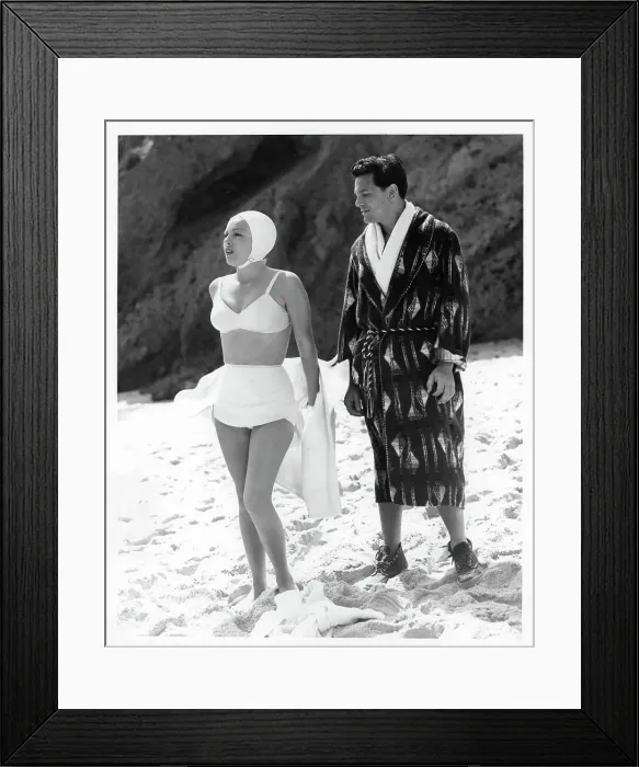 Framed Print : Lana Turner And John Garfield In The Postman Always Rings Twice