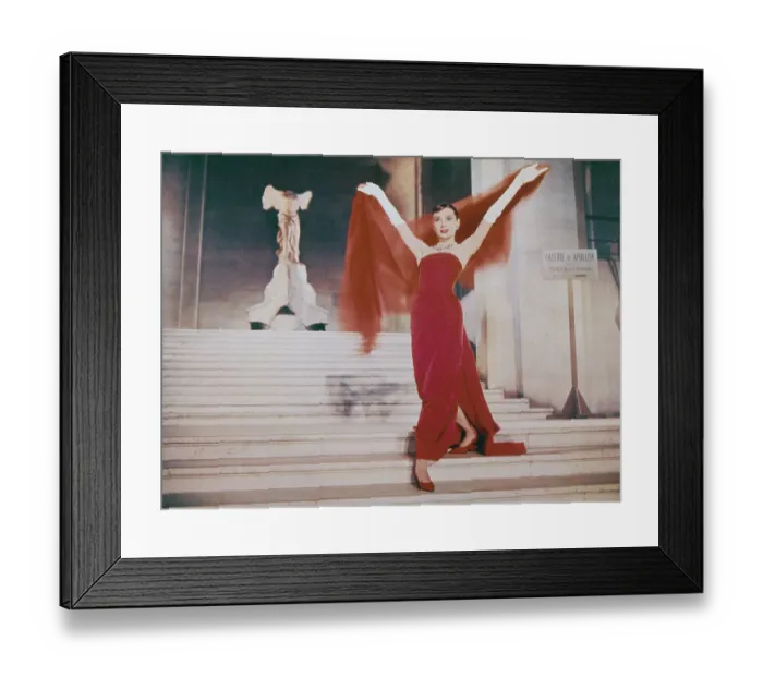 Framed Print : Audrey In The Louvre Framed Print : Audrey In The Louvre