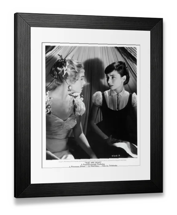 Framed Print : May Britt And Audrey Hepburn In War And Peace Framed Print : May Britt And Audrey Hepburn In War And Peace