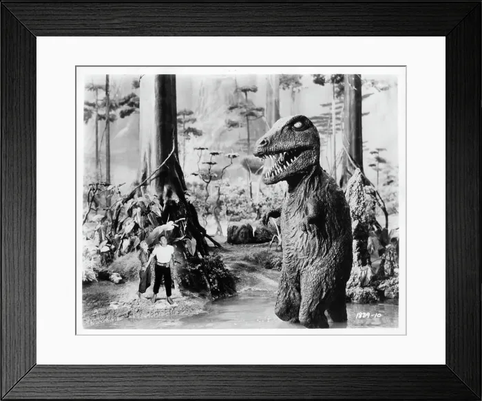 Framed Print : Shirley Patterson And Jock Mahoney In The Land Of Unknown Framed Print : Shirley Patterson And Jock Mahoney In The Land Of Unknown