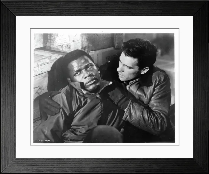 Framed Print : Sidney Poitier And John Cassavetes In Edge Of The City Framed Print : Sidney Poitier And John Cassavetes In Edge Of The City