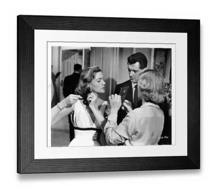 Framed Print : Lauren Bacall And Rock Hudson In Written On The Wind Framed Print : Lauren Bacall And Rock Hudson In Written On The Wind