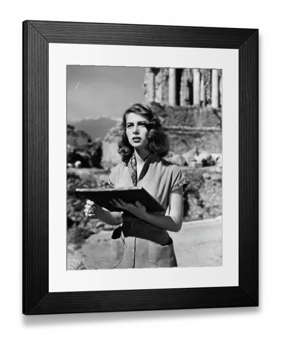 Framed Print : Pier Angeli In The Light Touch Framed Print : Pier Angeli In The Light Touch