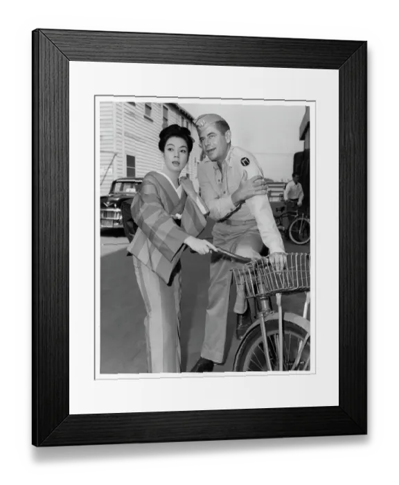 Framed Print : Machiko Ky And Glenn Ford In The Teahouse Of The August Moon Framed Print : Machiko Ky And Glenn Ford In The Teahouse Of The August Moon