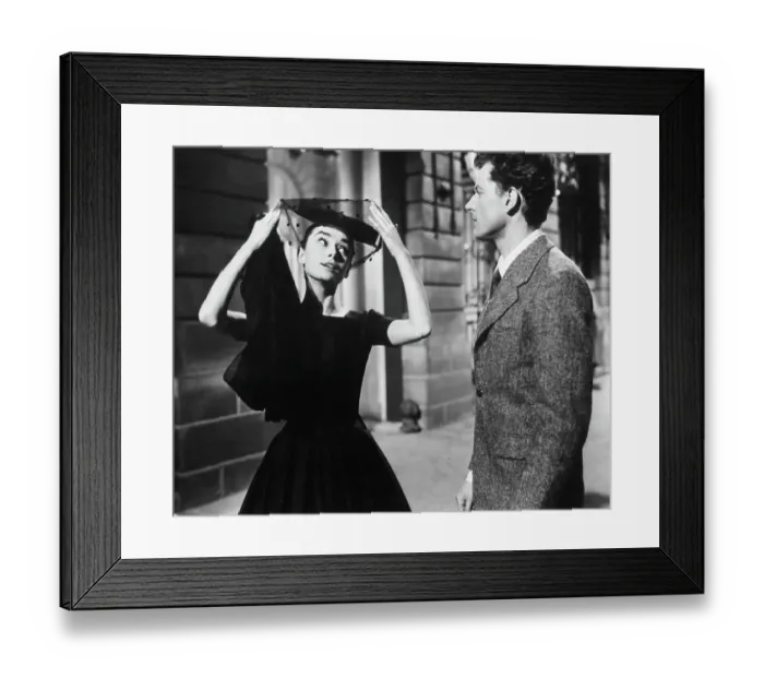 Framed Print : Audrey Hepburn In Love In The Afternoon