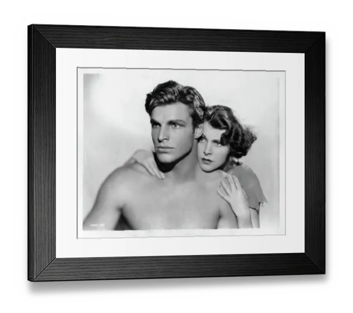 Framed Print : Buster Crabbe And Frances Dee In King Of The Jungle Framed Print : Buster Crabbe And Frances Dee In King Of The Jungle