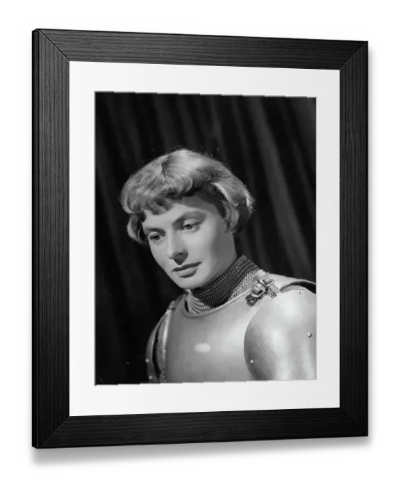 Framed Print : Ingrid Bergman In Joan Of Arc Framed Print : Ingrid Bergman In Joan Of Arc