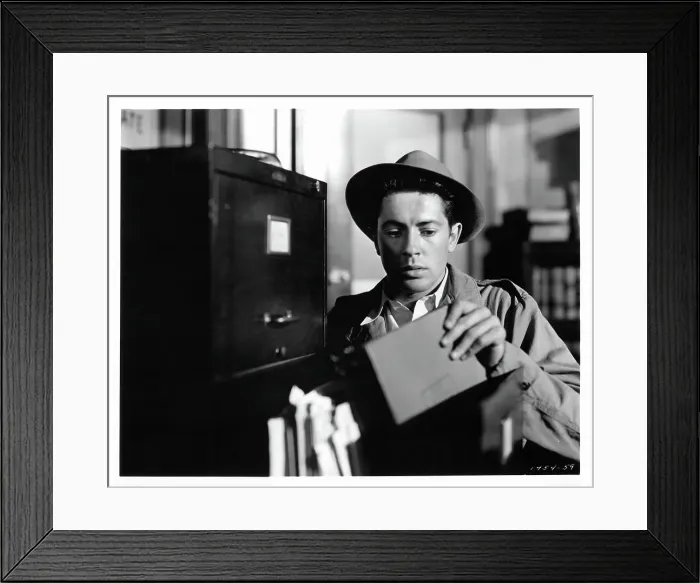 Framed Print : Farley Granger In Side Street Framed Print : Farley Granger In Side Street