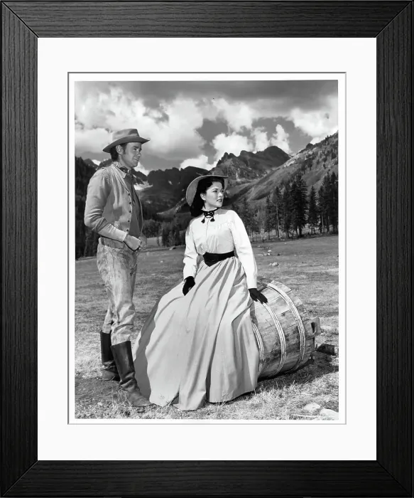 Framed Print : Marshall Thompson And Paula Raymond In Devil's Doorway Framed Print : Marshall Thompson And Paula Raymond In Devil's Doorway