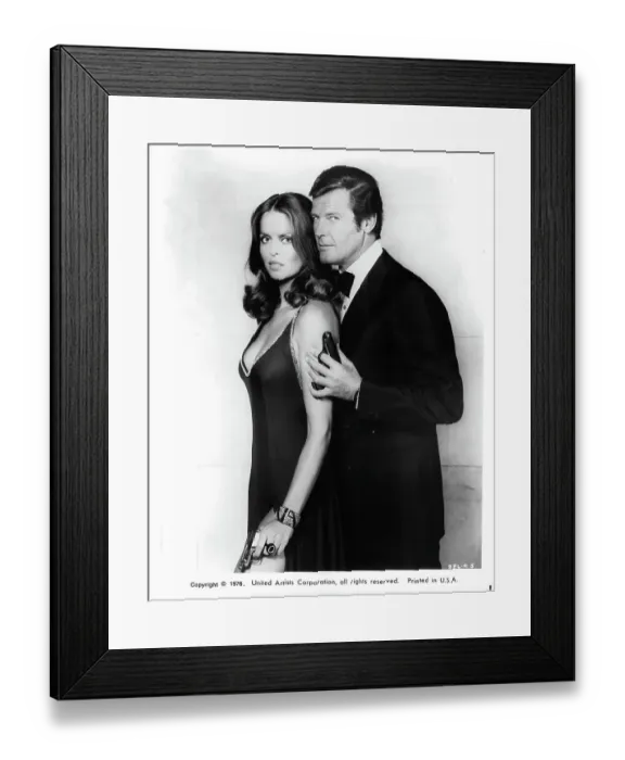 Framed Print : Barbara Bach And Roger Moore In The Spy Who Loved Me Framed Print : Barbara Bach And Roger Moore In The Spy Who Loved Me