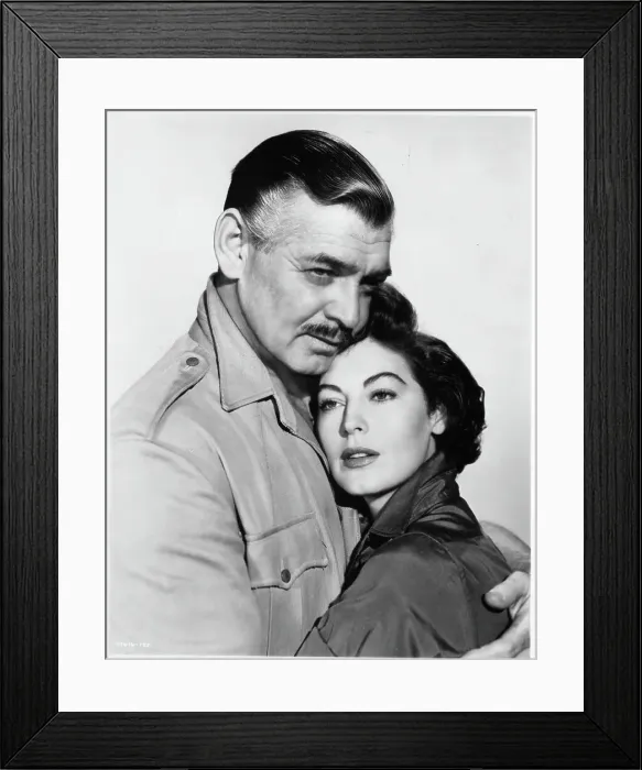 Framed Print : Clark Gable And Ava Gardner In Mogambo Framed Print : Clark Gable And Ava Gardner In Mogambo