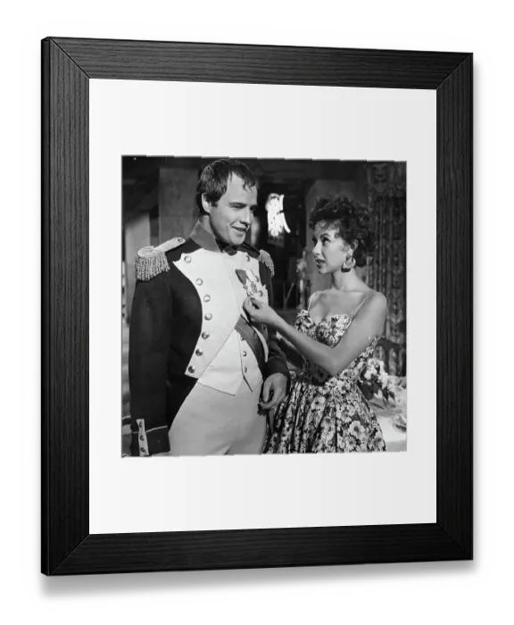 Framed Print : Marlon Brando And Rita Moreno In Desiree